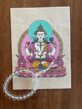 Retrato de Buddha con mala de pulsera
