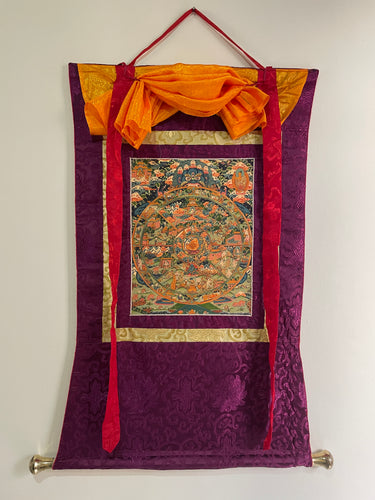 Thangka de la rueda del samsara