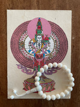 Retrato de Buddha con mala de pulsera