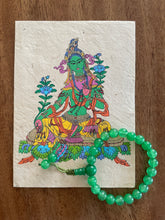 Retrato de Buddha con mala de pulsera