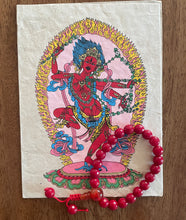 Retrato de Buddha con mala de pulsera