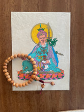 Retrato de Buddha con mala de pulsera
