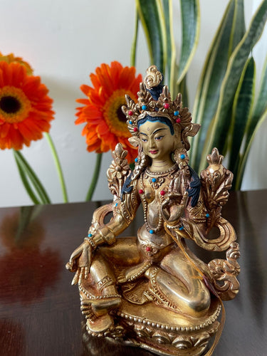 Estatua de Tara verde 6”
